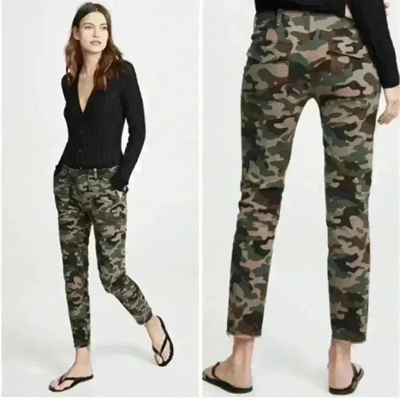 Nili Lotan Jenna Pants Coyote Brown Camouflage Size 4 - Picture 2 of 14